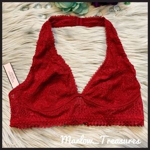 Victoria's Secret Sexy Lace Halter-Top Bralette XS